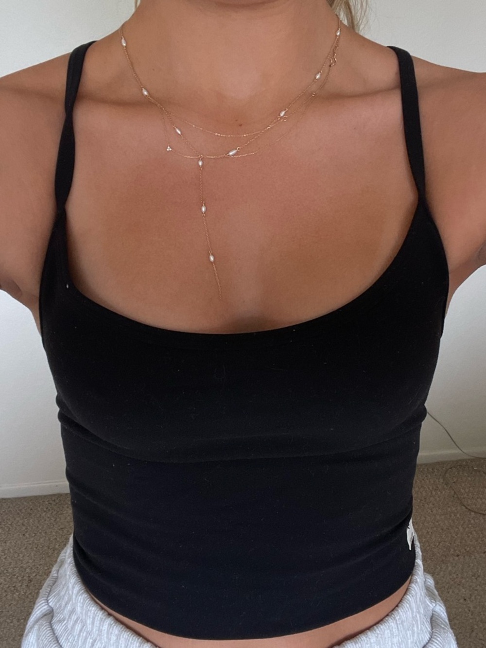 Vuori Black Tank Top and Legging Set